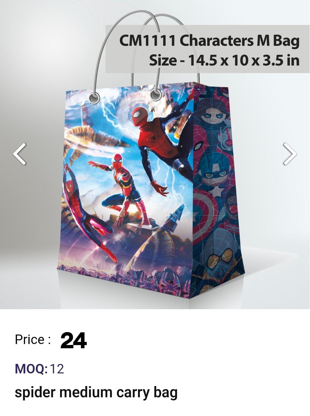 Spider Medium Carry Bag